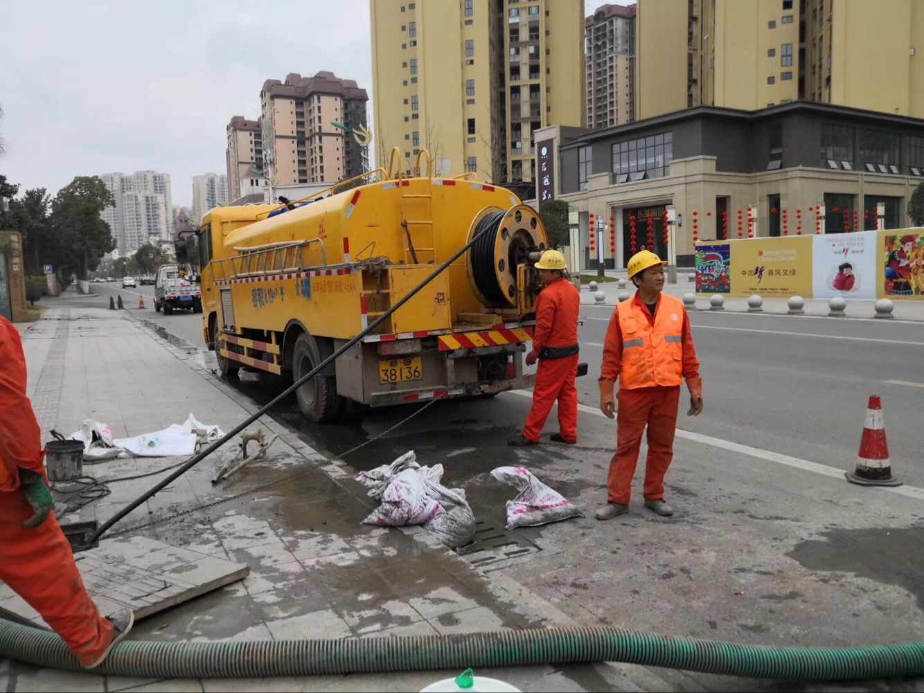 梅河口排污管道清淤-管道清洗